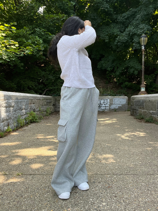 Urban Grey Cargo Sweatpants